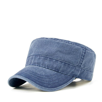 Unisex Military Cap Denim Baseball Cap Verstellbar Dunkelblau