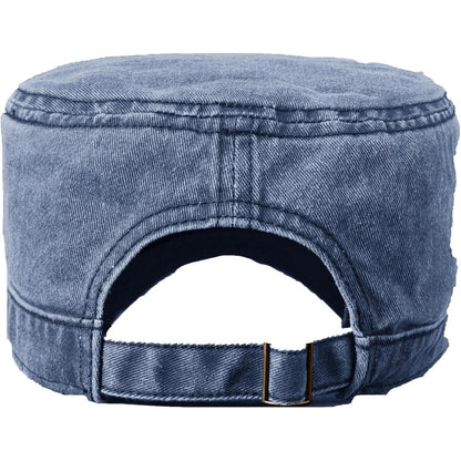 Unisex Military Cap Denim Baseball Cap Verstellbar Dunkelblau