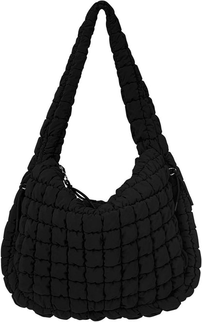 Gesteppte Puffer Tasche Baumwolle Crossbody Tote Stepptasche Einfarbig