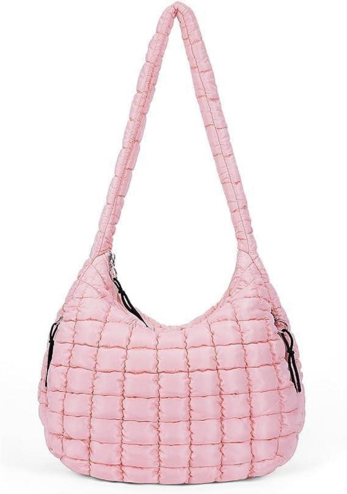 Gesteppte Umhängetasche Damen Puffer Crossbody Bag Einfarbig