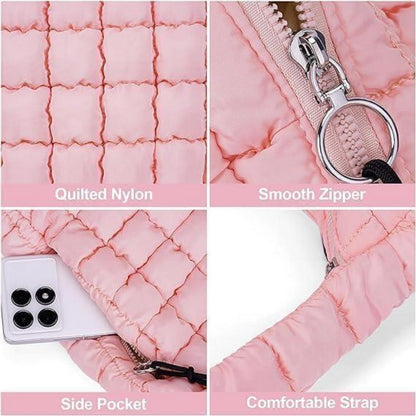Gesteppte Umhängetasche Puffer Tote Bag Crossbody Damen Leicht Stepptasche