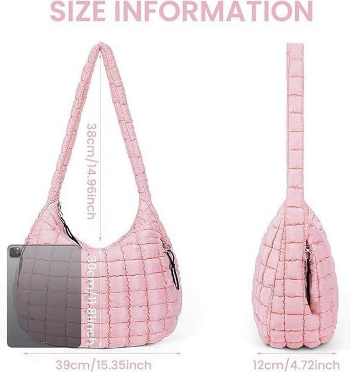 Gesteppte Umhängetasche Puffer Tote Bag Damen Crossbody Stepptasche