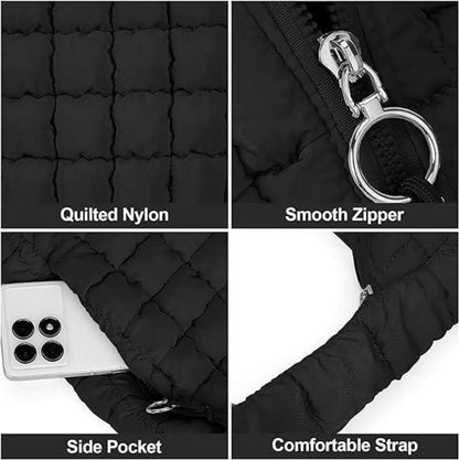 Gesteppte Umhängetasche Damen Puffer Tote Bag Crossbody Stepptasche Leichter Shopper