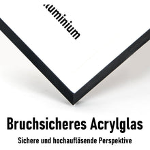 Kollyseek Bilderrahmen Aluminium 40x60cm Schwarz Acrylglas