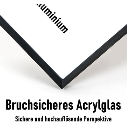 Kollyseek Bilderrahmen Aluminium 40x60cm Schwarz Acrylglas