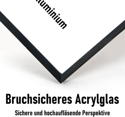 Kollyseek Bilderrahmen Aluminium 40x60cm Schwarz Acrylglas