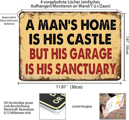 Vintage Auto-Enthusiasten Wandkunst Garage Dekoration