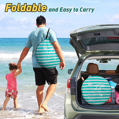 Baby Strandmuschel mit UV-Schutz und Mini Pool, Pop-Up