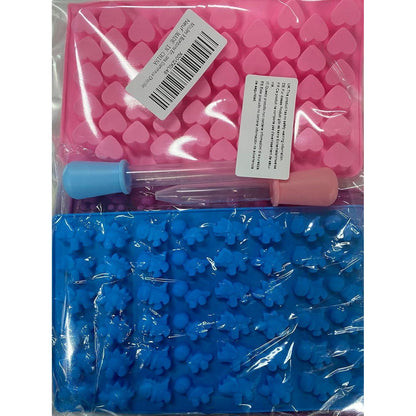 Silikon Gummibärchen Form 3er Set mit Pipetten