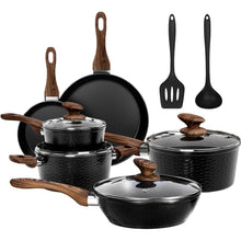 Induktions Topfset 12-teilig mit Granitbeschichtung