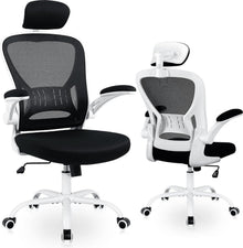 Ergonomischer Bürostuhl mit Lordosenstütze und Netzrücken