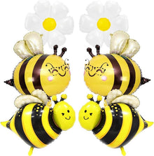 Biene Folienballon Set, Gänseblümchen Helium Luftballons für Mädchen