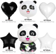 7er Panda Folienballon Set, XXL Aluminium Helium Ballon für