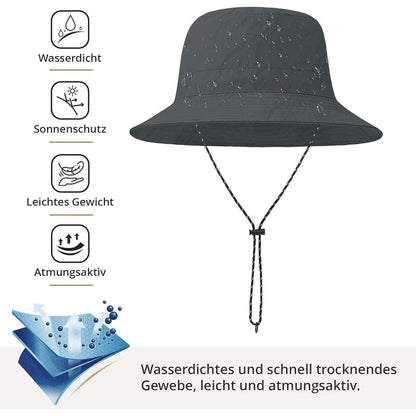 Wasserdichter Fischerhut Damen Herren – Rosa Outdoorhut