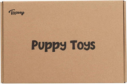 Toozey Hundespielzeug Set für Kleine Hunde - 8-teiliges Welpenspielzeug & Quietschendes Hundeseil
