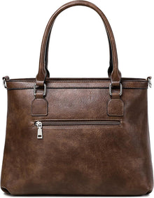 Große Damen Leder Schultertasche Shopper Umhängetasche
