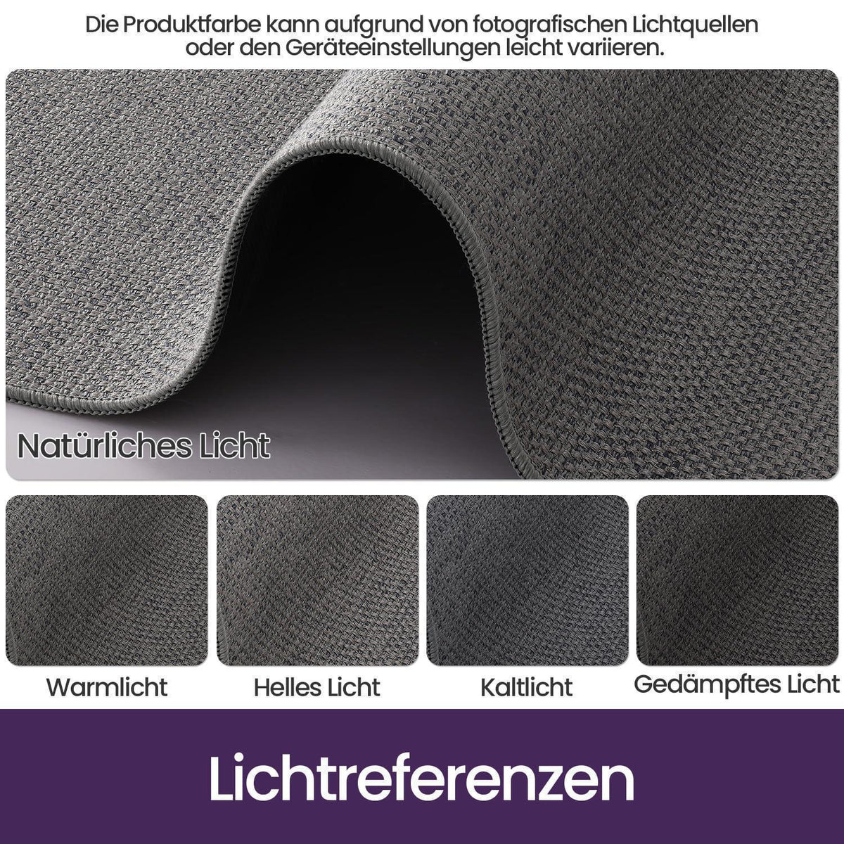 Graue Fußmatte Innen 80x120 cm - Rutschfest & Sauberlauf