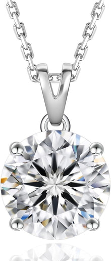 Moissanite Diamant Halskette Silber 925 Anhänger VVS1 Reinheit D 1