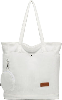 Cord Shopper Handtasche Damen mit Münzbörsen