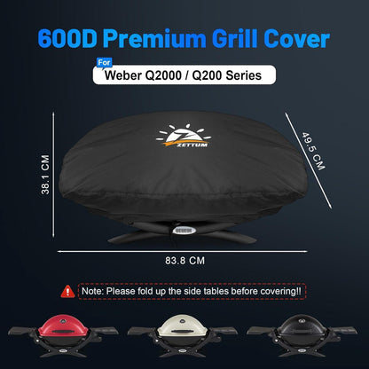 Grillabdeckung wasserdicht für Weber Q200/2000 Serie