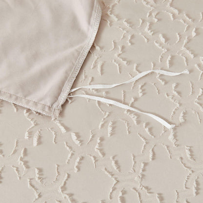 Boho Bettwäsche Set 220x240 Beige Getuftet – 3-teilig