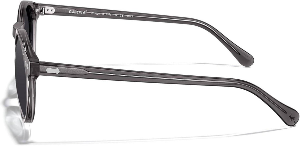 CARFIA Sonnenbrille Herren Polarisiert Retro Rund Acetat-Rahmen UV 400 Modebrille