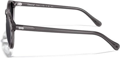 CARFIA Sonnenbrille Herren Polarisiert Retro Rund Acetat-Rahmen UV 400 Modebrille