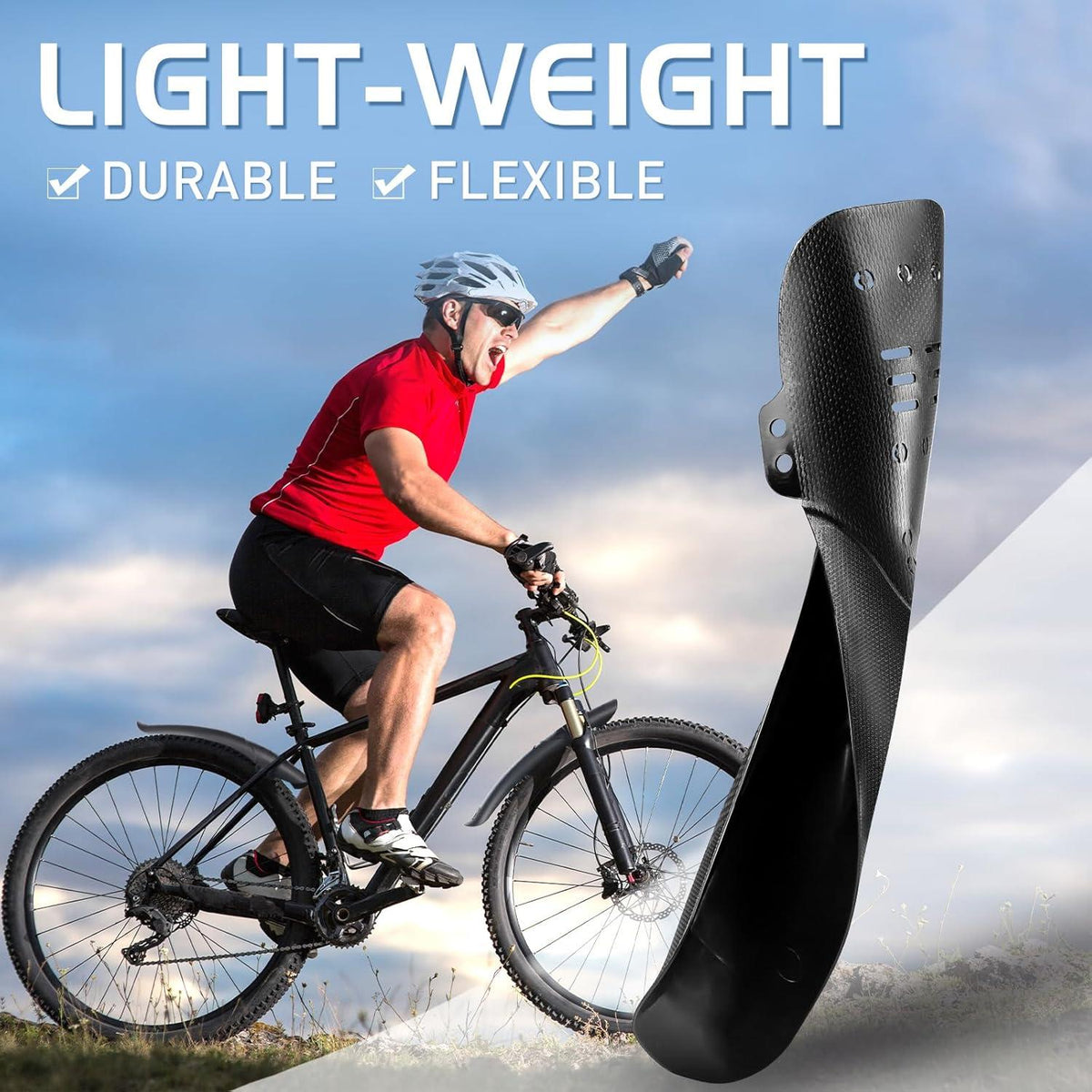 Fahrrad Schutzblech Set Vorne Hinten MTB Rennrad Universal Schwarz