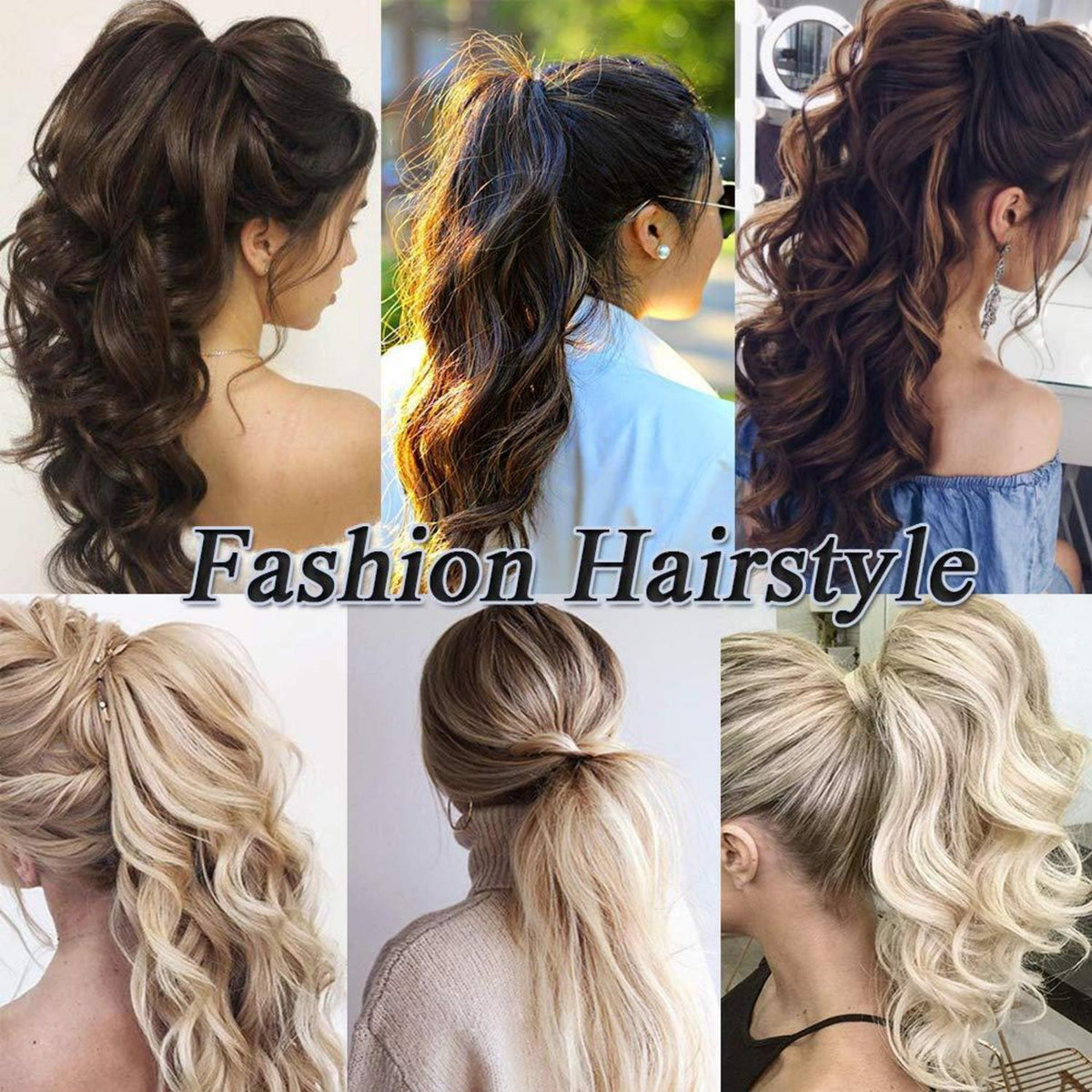Pferdeschwanz Clip-in Extension – Sandblond & Natürliches Blond