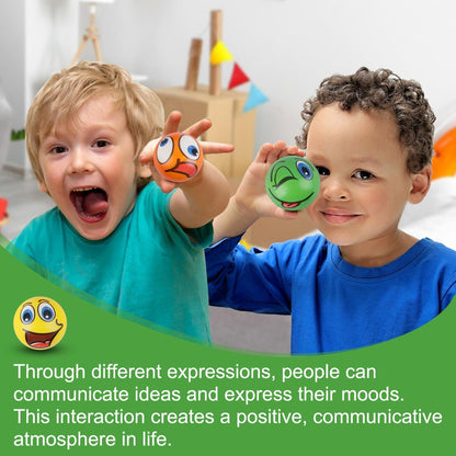 12er Set Lächelnde Emoji Stressbälle für Kinder