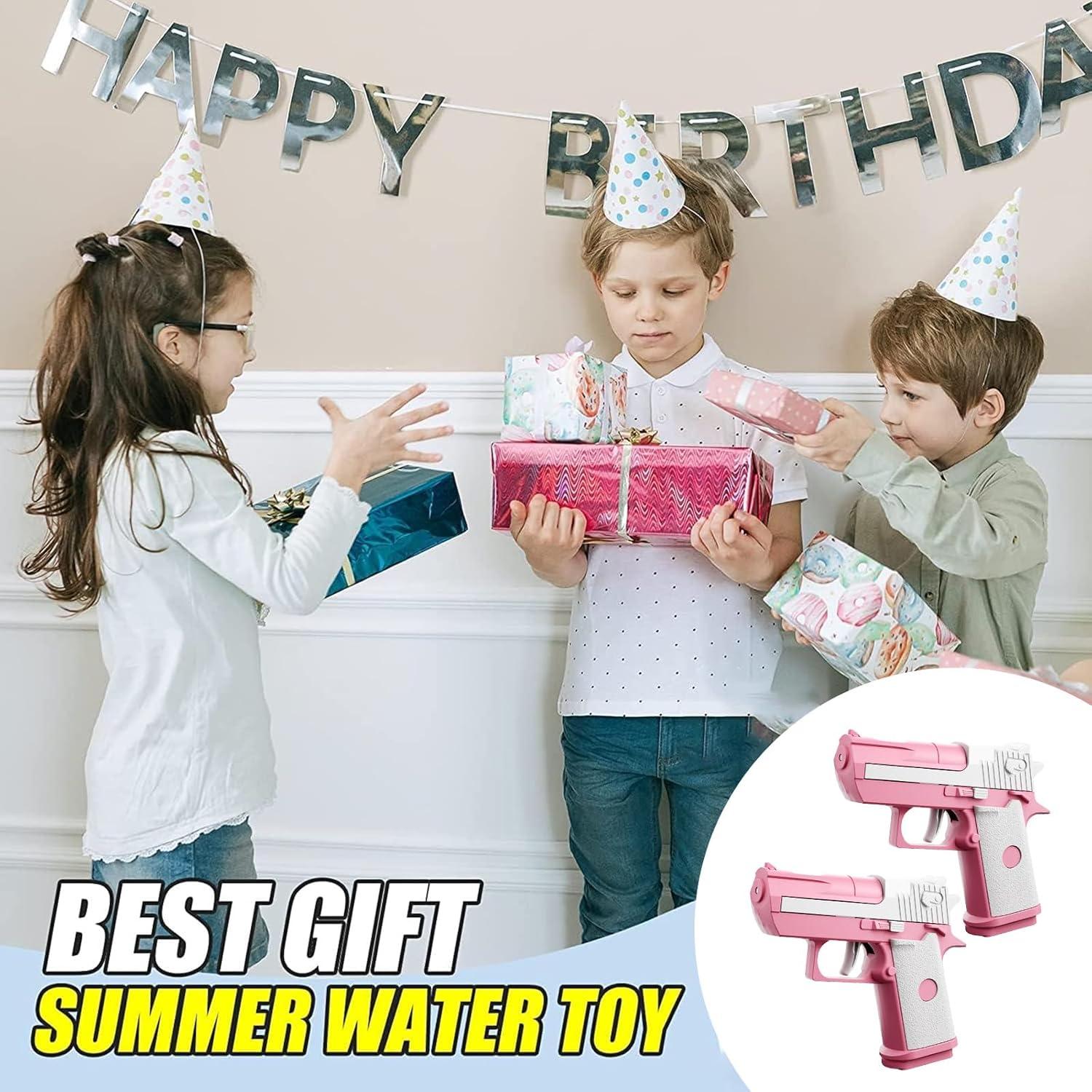 2er Set Wasserpistolen für Kinder, große Reichweite, Premium Qualität rot