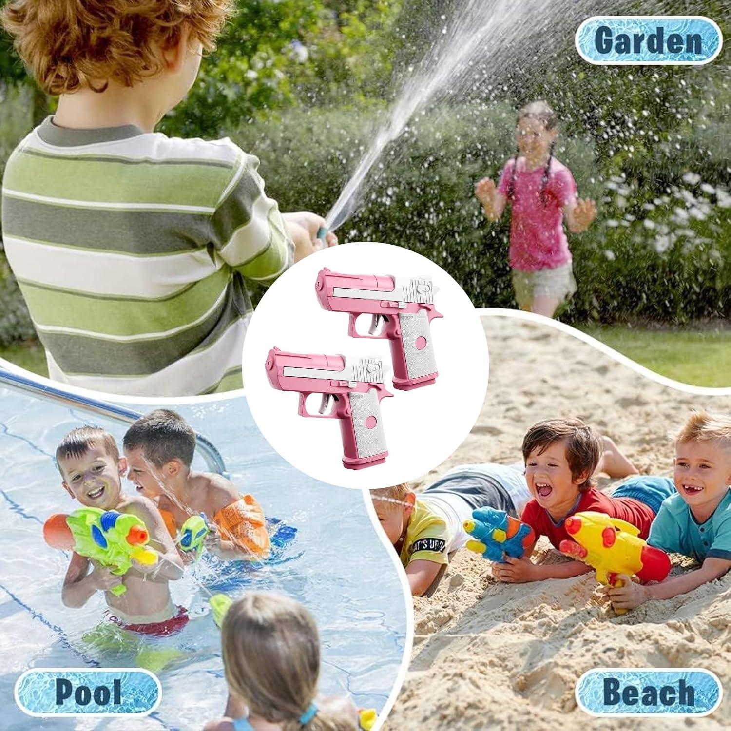 2er Set Wasserpistolen für Kinder, große Reichweite, Premium Qualität rot