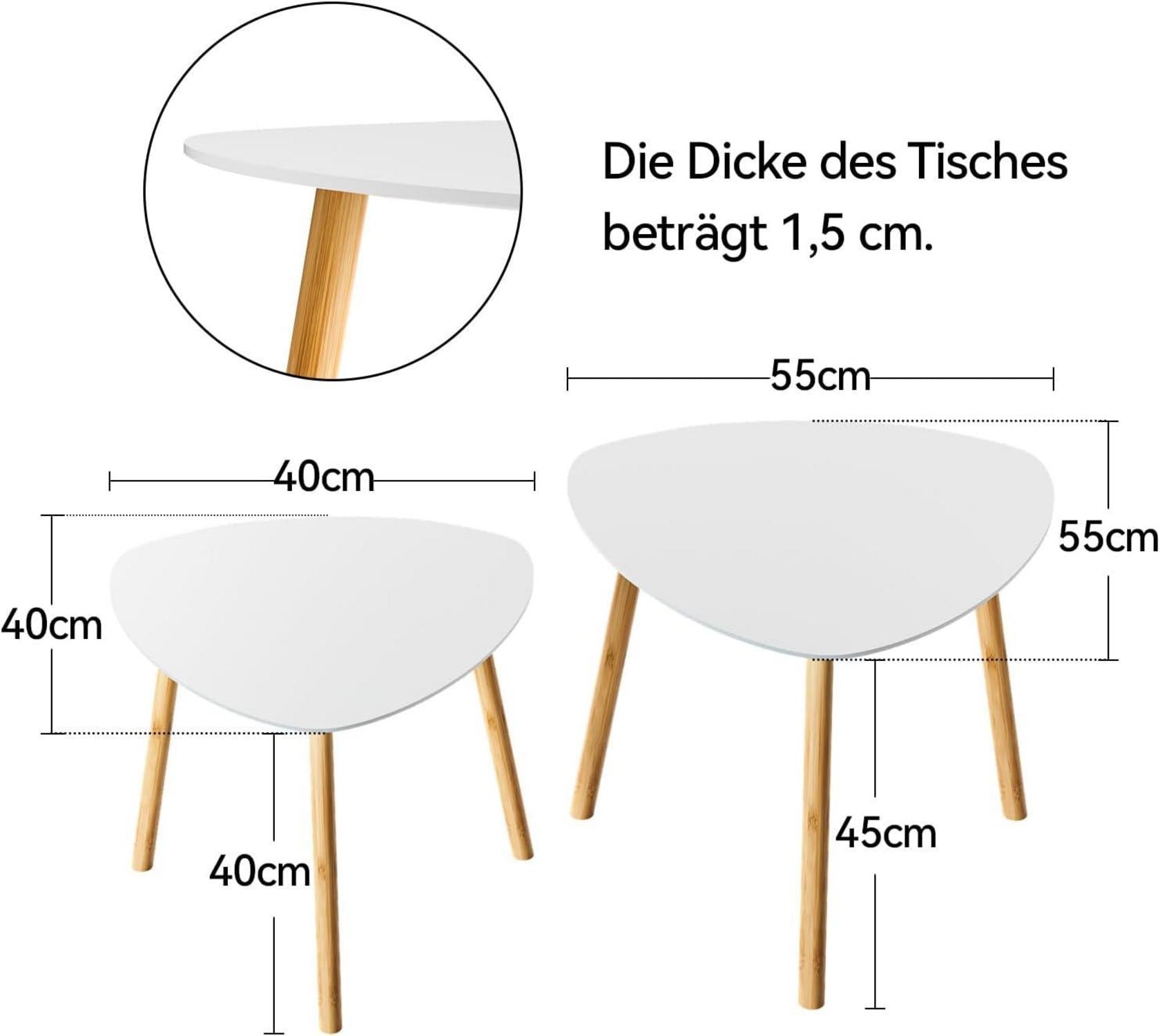Modernes 2er Set Couchtisch Wohnzimmertisch Beistelltisch