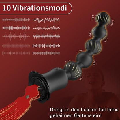 Analvibrator Anfänger Silikon Analplug Sexspielzeug mit 10