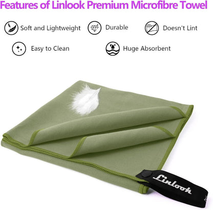 Schnell trocknende Microfaser Handtücher 100x50cm 2 Stück