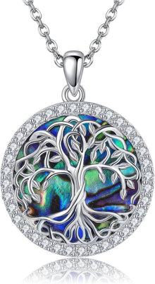Lebensbaum Halskette keltischer Baum Anhänger 925 Silber