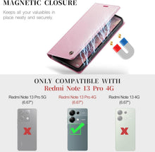 Xiaomi Redmi Note 13 Pro 4G Handyhülle, Premium Leder Tasche