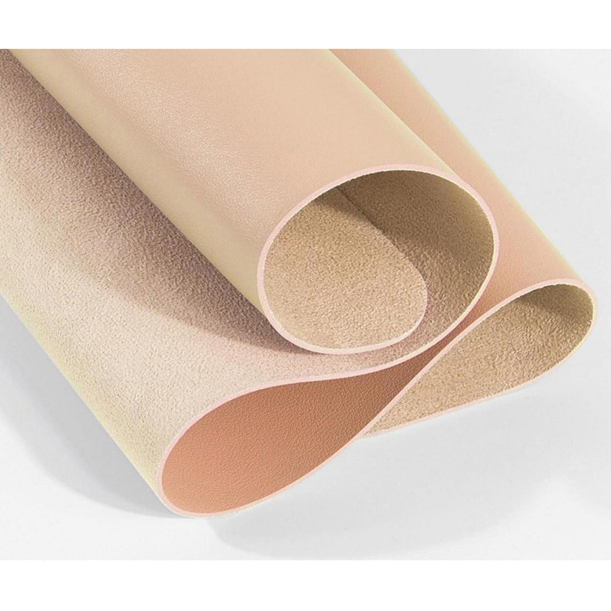 Runde PU Tischdecke Apricot 110cm - Wasserdichter Tischschutz