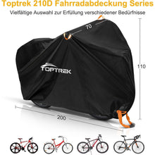Toptrek Fahrradabdeckung 210D Oxford-Gewebe Outdoor
