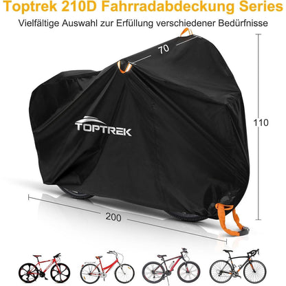 Toptrek Fahrradabdeckung 210D Oxford-Gewebe Outdoor