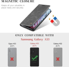 Samsung Galaxy A53 5G Hülle - Premium Leder Flip Case mit