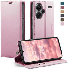 Xiaomi Redmi Note 13 Pro Plus 5G Leder Flip Case Rose Gold
