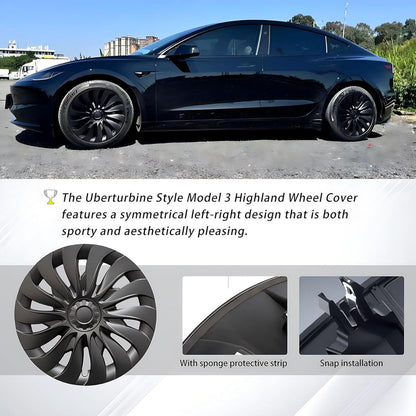 Radkappen Set Tesla Model 3 Highland 2024-2025 18 Zoll