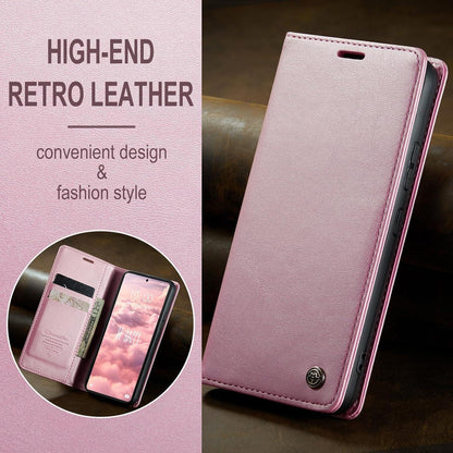 KZB Xiaomi Redmi Note 13 4G Handyhülle Premium Leder Klapphülle Magnet Standfunktion Rose Gold