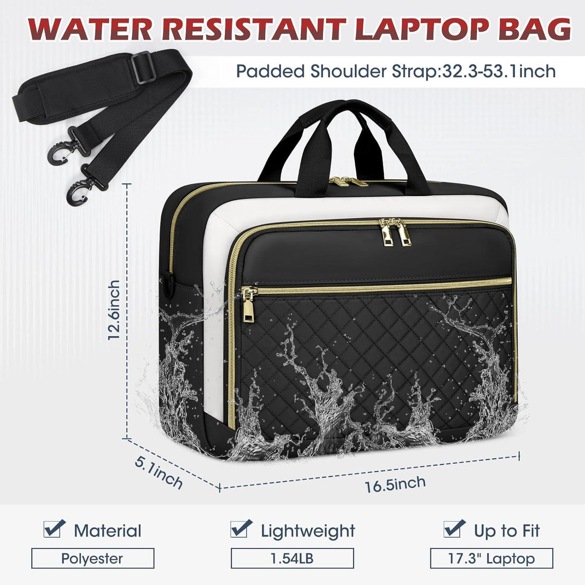 Laptoptasche 17,3 Zoll Damen Business Notebook Tasche
