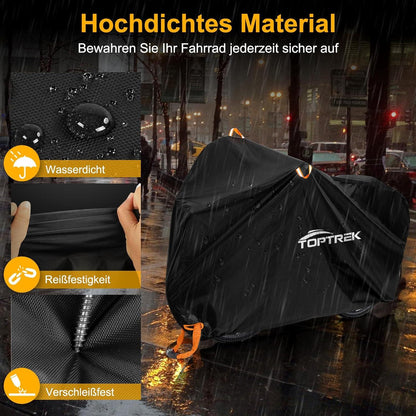 Fahrradabdeckung wasserdicht 210D Oxford-Gewebe Outdoor 210x110x95cm