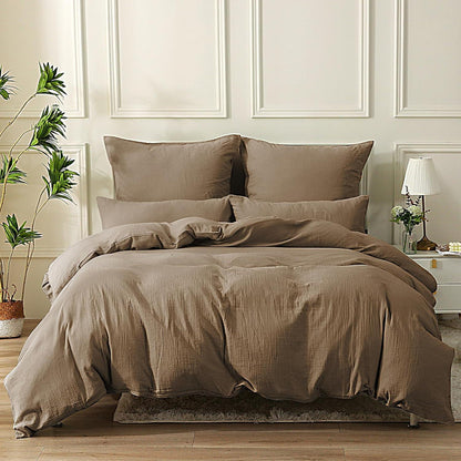 SOULFUL Doppelte Musselin Bettwäsche 200x200 Baumwolle