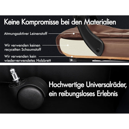 Ergonomischer Bürostuhl mit verstellbarer Kopfstütze und