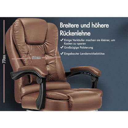 Ergonomischer Bürostuhl mit verstellbarer Kopfstütze und