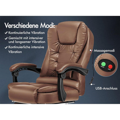 Ergonomischer Bürostuhl mit verstellbarer Kopfstütze und